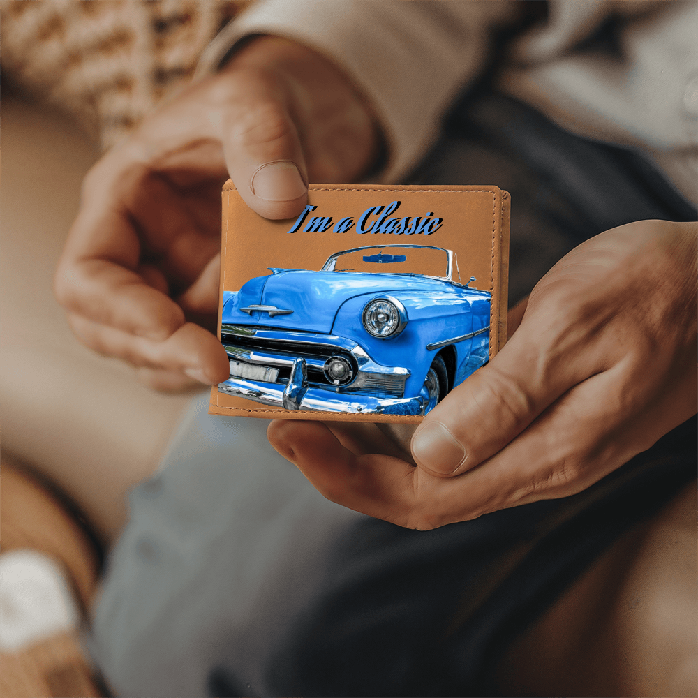 I'm a Classic Car Enthusiast Genuine Leather Wallet