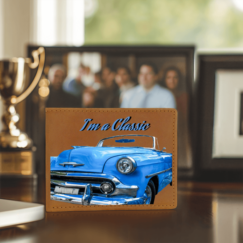 I'm a Classic Car Enthusiast Genuine Leather Wallet
