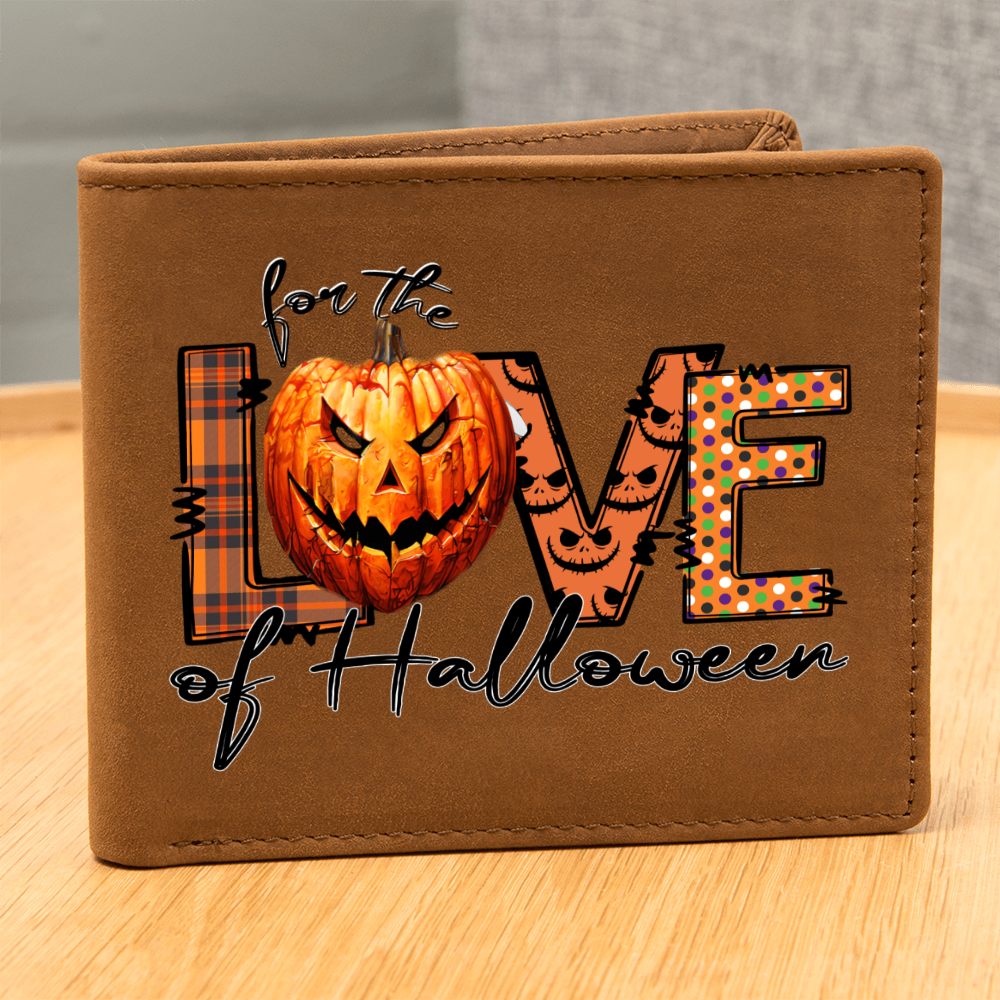 For the Love of Halloween Graphic Leather Wallet
