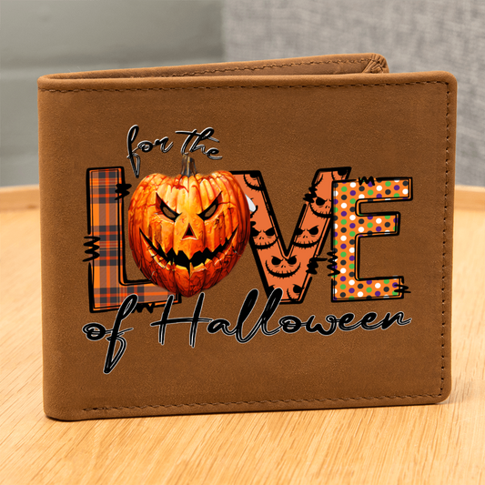 For the Love of Halloween Graphic Leather Wallet