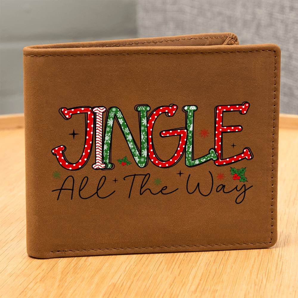 Christmas Jingle All the Way Graphic Leather Wallet
