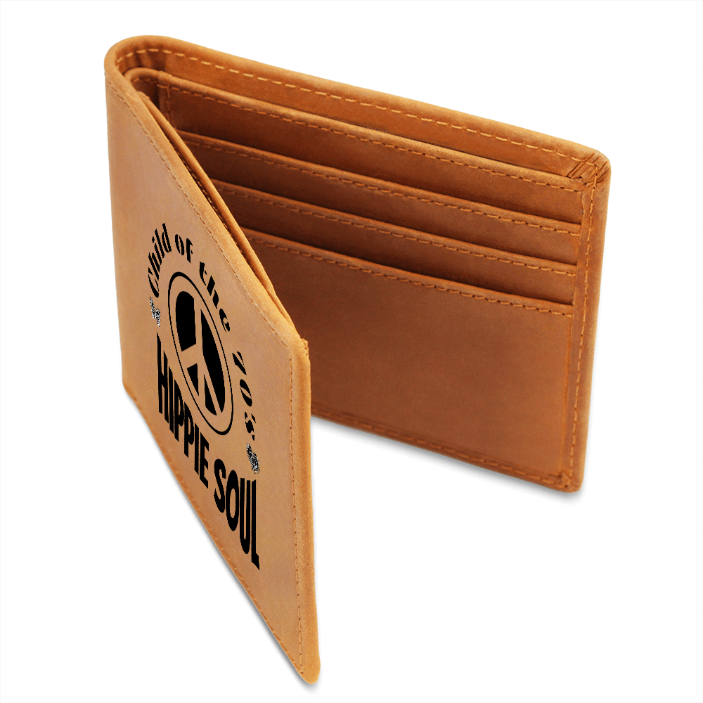 Child of the 70's Hippie Soul Graphic Leather Wallet – Child of the 70's Hippie Soul Graphic Leather Wallet –
