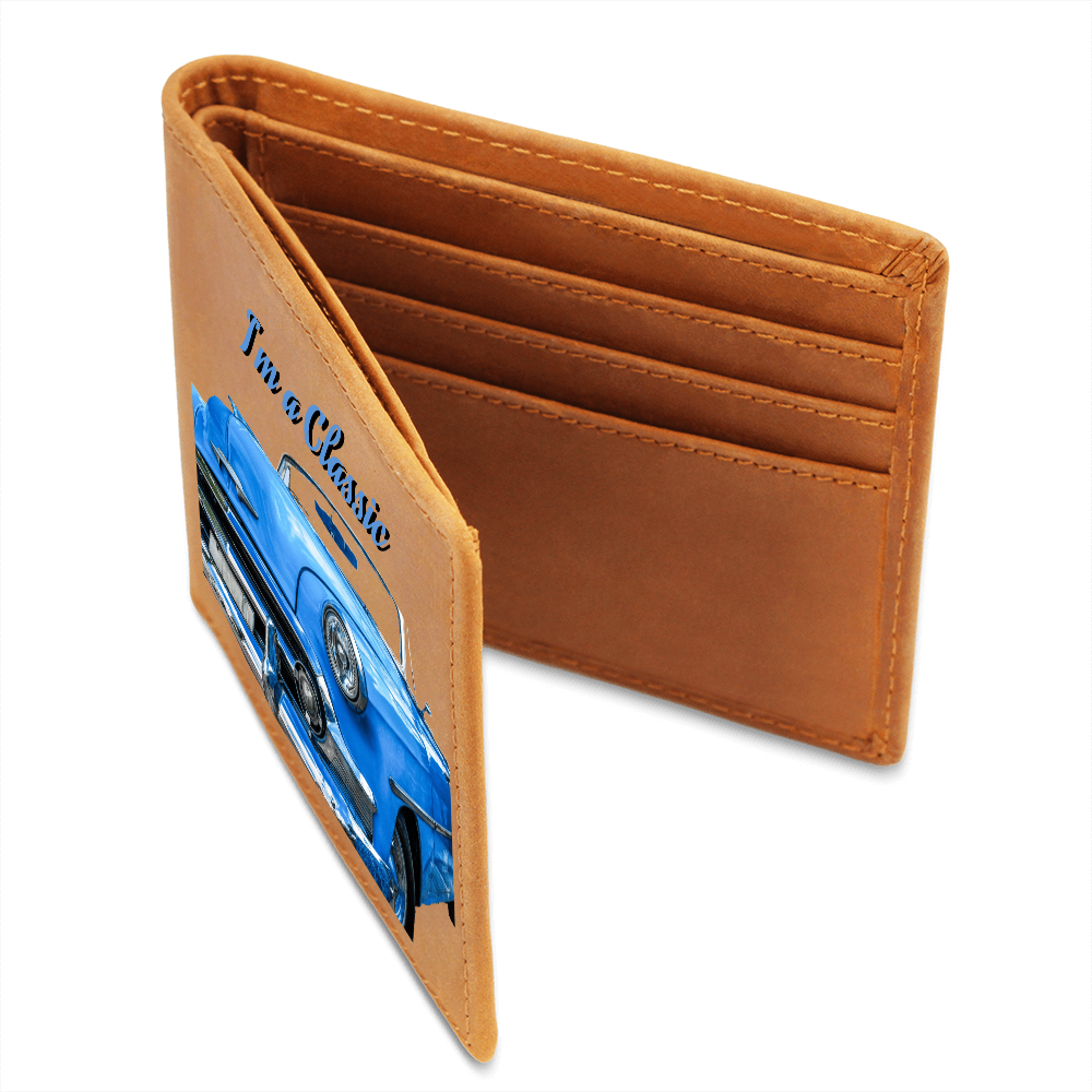 I'm a Classic Car Enthusiast Genuine Leather Wallet
