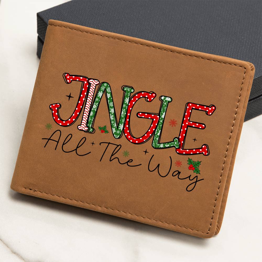 Christmas Jingle All the Way Graphic Leather Wallet