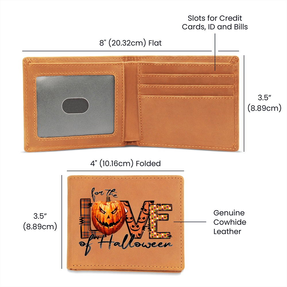 For the Love of Halloween Graphic Leather Wallet