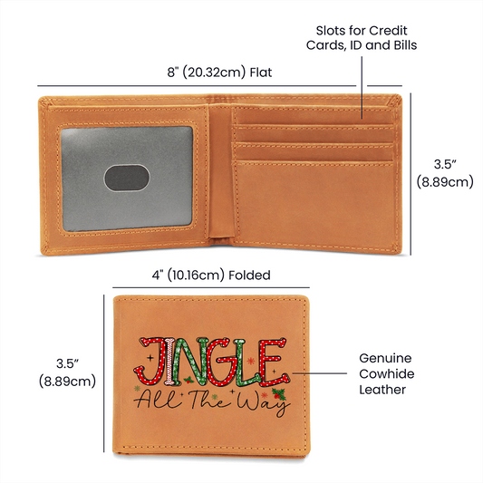 Christmas Jingle All the Way Graphic Leather Wallet