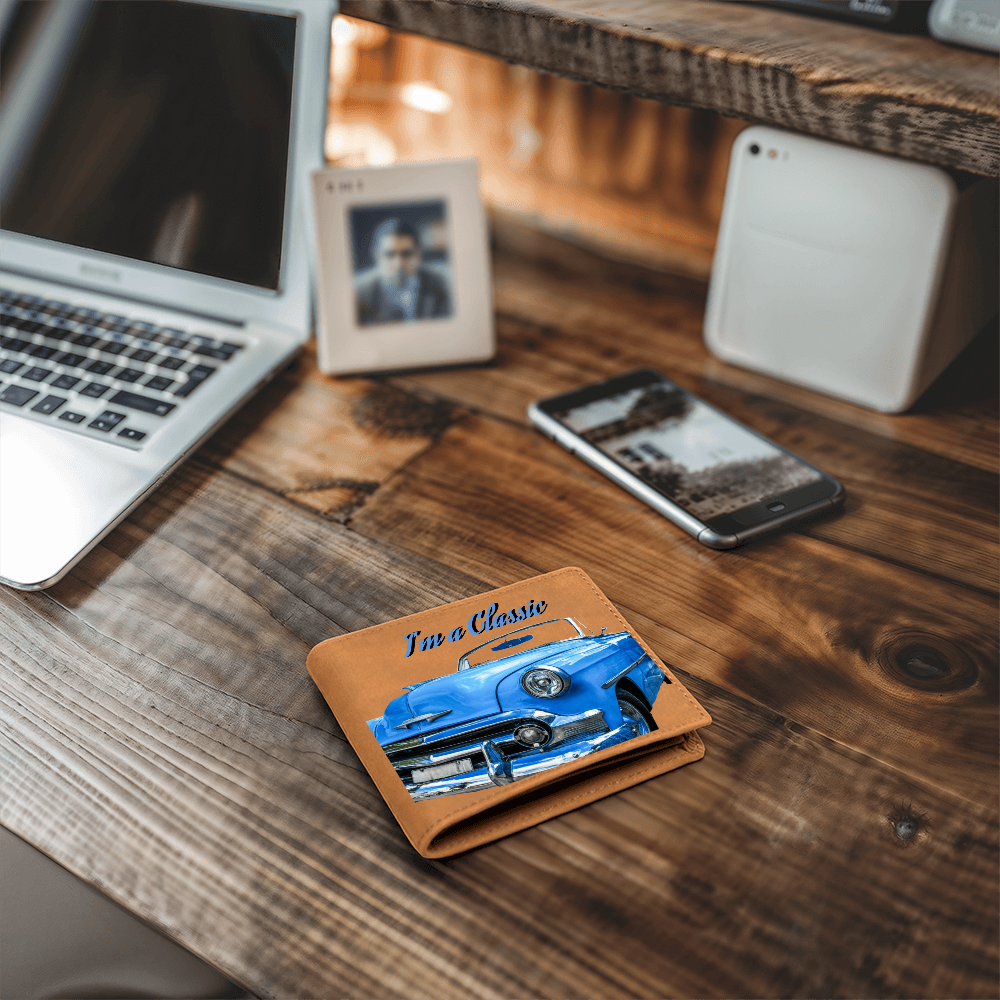 I'm a Classic Car Enthusiast Genuine Leather Wallet