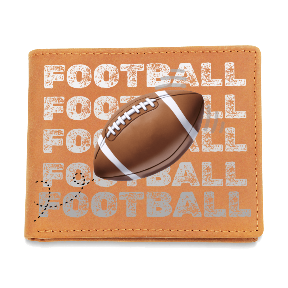Football Fan Graphic Leather Wallet