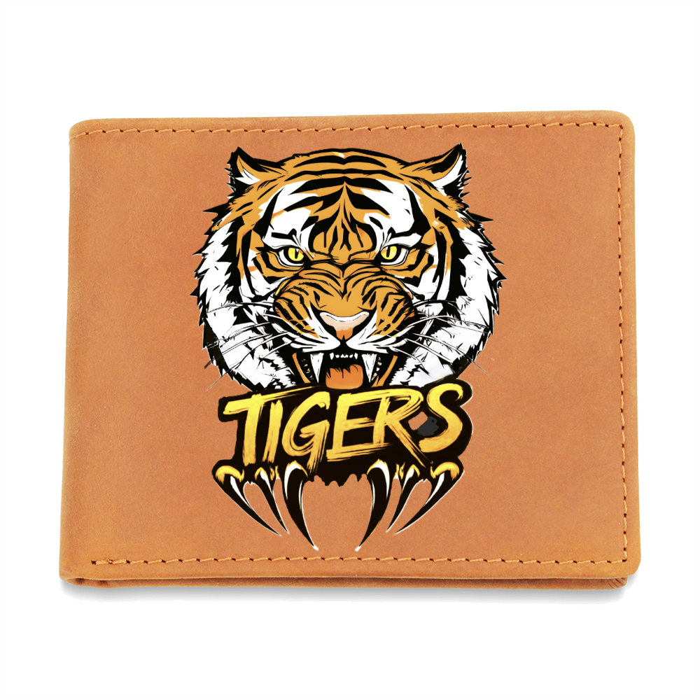 Ferocious Tiger Team Sports Graphic Leather Wallet