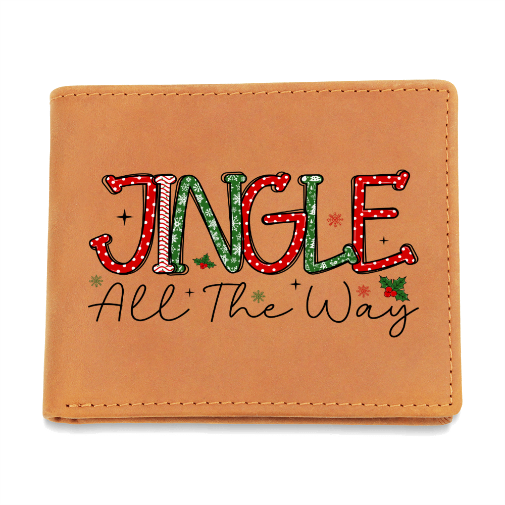 Christmas Jingle All the Way Graphic Leather Wallet