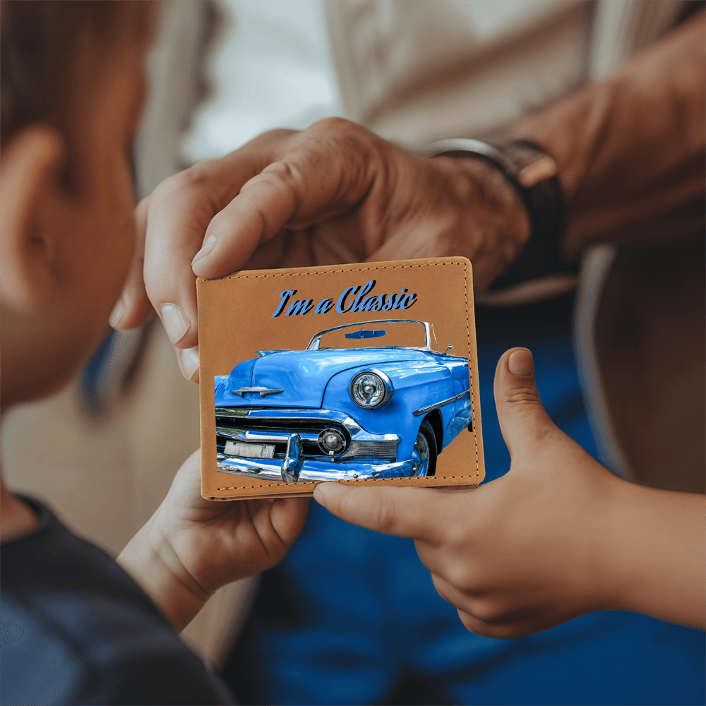 I'm a Classic Car Enthusiast Genuine Leather Wallet