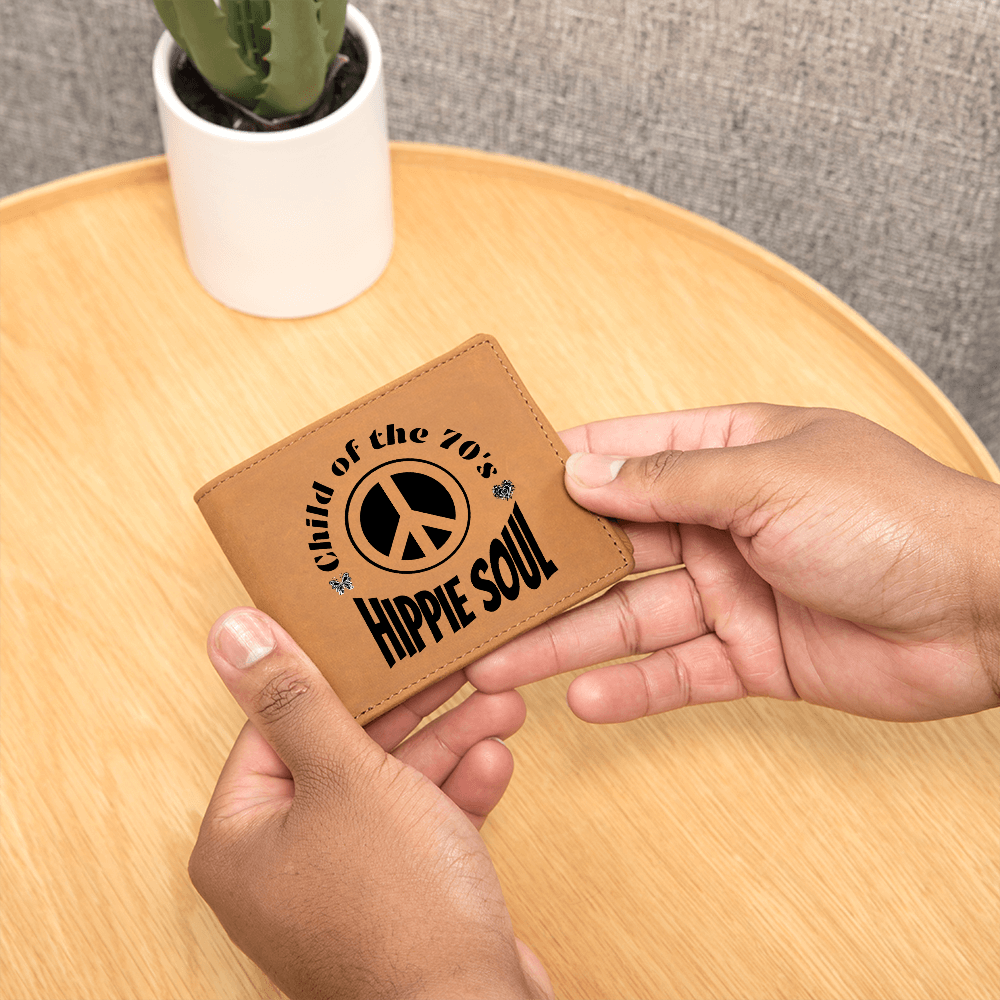 Child of the 70's Hippie Soul Graphic Leather Wallet – Child of the 70's Hippie Soul Graphic Leather Wallet –