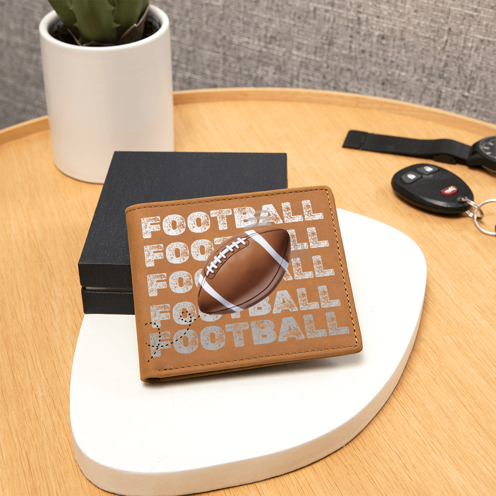Football Fan Graphic Leather Wallet
