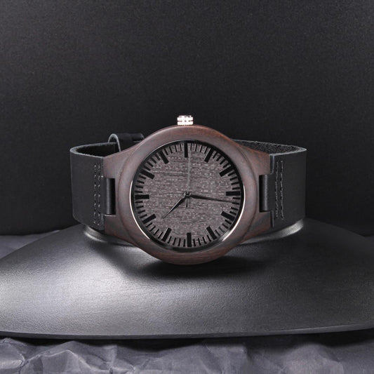 Class of 2027 Graduate Engraved Wooden Watch