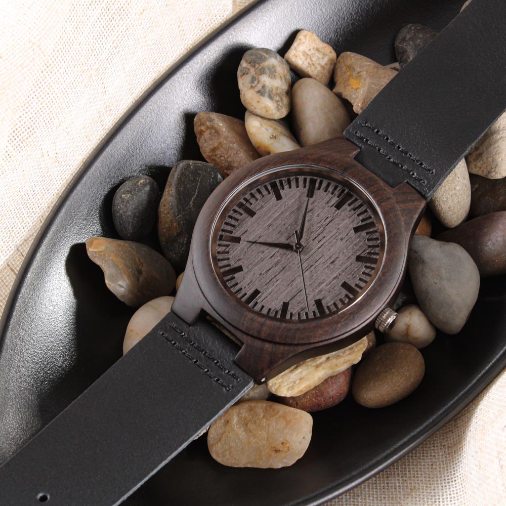 Senior 2026 Graduation Gift Engraved Wooden Watch