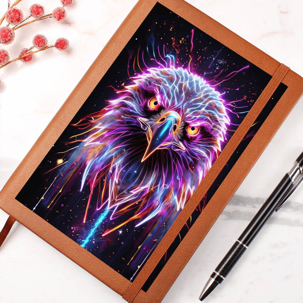 Electric Eagle USA Graphic Leather Journal