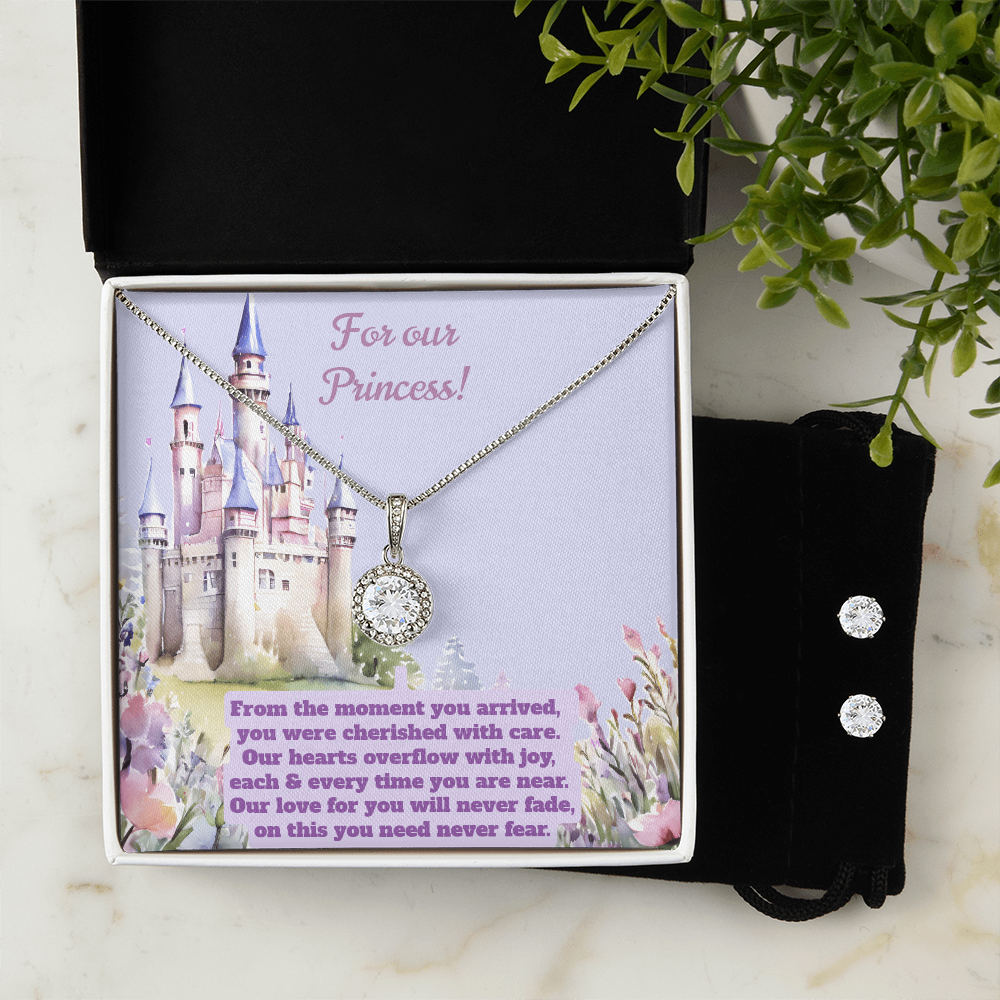 For Our Princess Eternal Hope Necklace and Earring Jewelry Gift Set