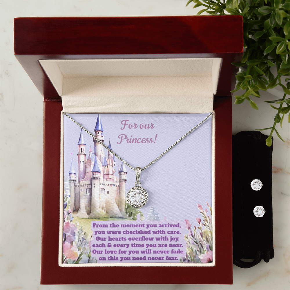 For Our Princess Eternal Hope Necklace and Earring Jewelry Gift Set