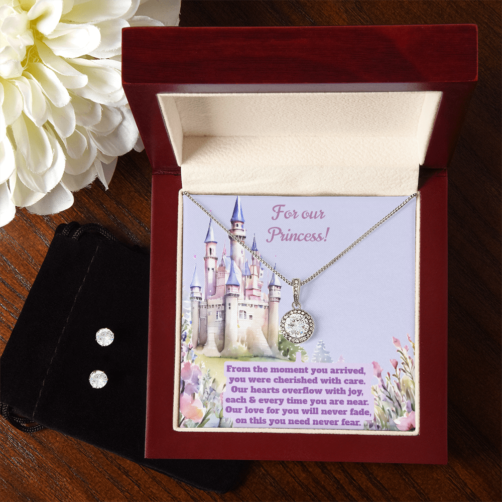 For Our Princess Eternal Hope Necklace and Earring Jewelry Gift Set