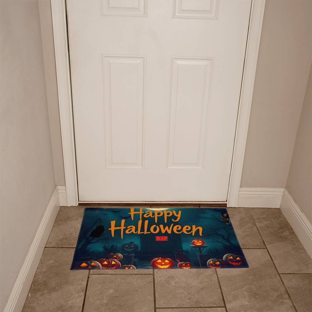 Happy Halloween Spooky Scene Indoor/Outdoor Door Mat