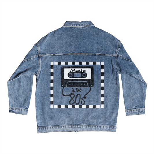 Made in the 80's Cassette Tape Men's Denim Jacket