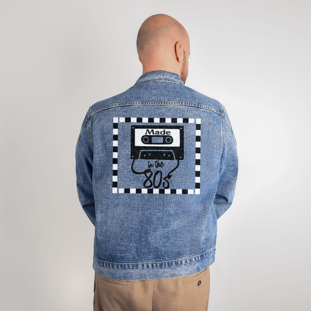 Made in the 80's Cassette Tape Men's Denim Jacket