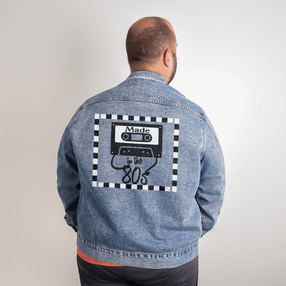 Made in the 80's Cassette Tape Men's Denim Jacket