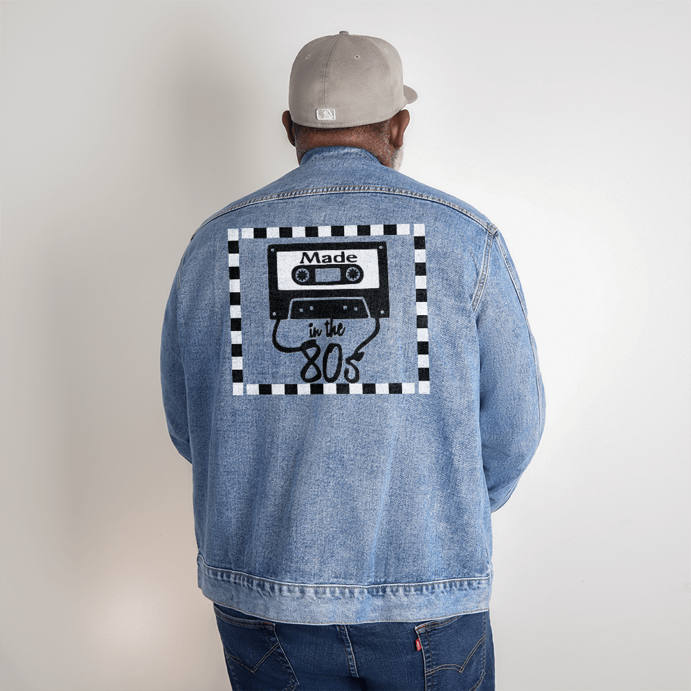 Made in the 80's Cassette Tape Men's Denim Jacket