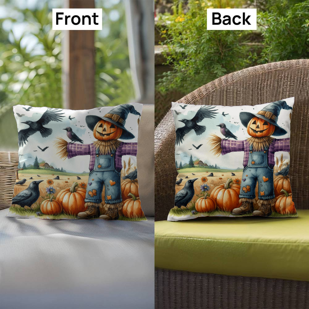 Fall Scarecrow Indoor/Outdoor Fully Stuffed Pillow