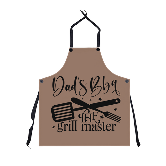 Dad's BBQ The Grill Master Graphic Apron