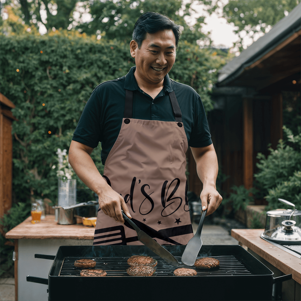 Dad's BBQ The Grill Master Graphic Apron