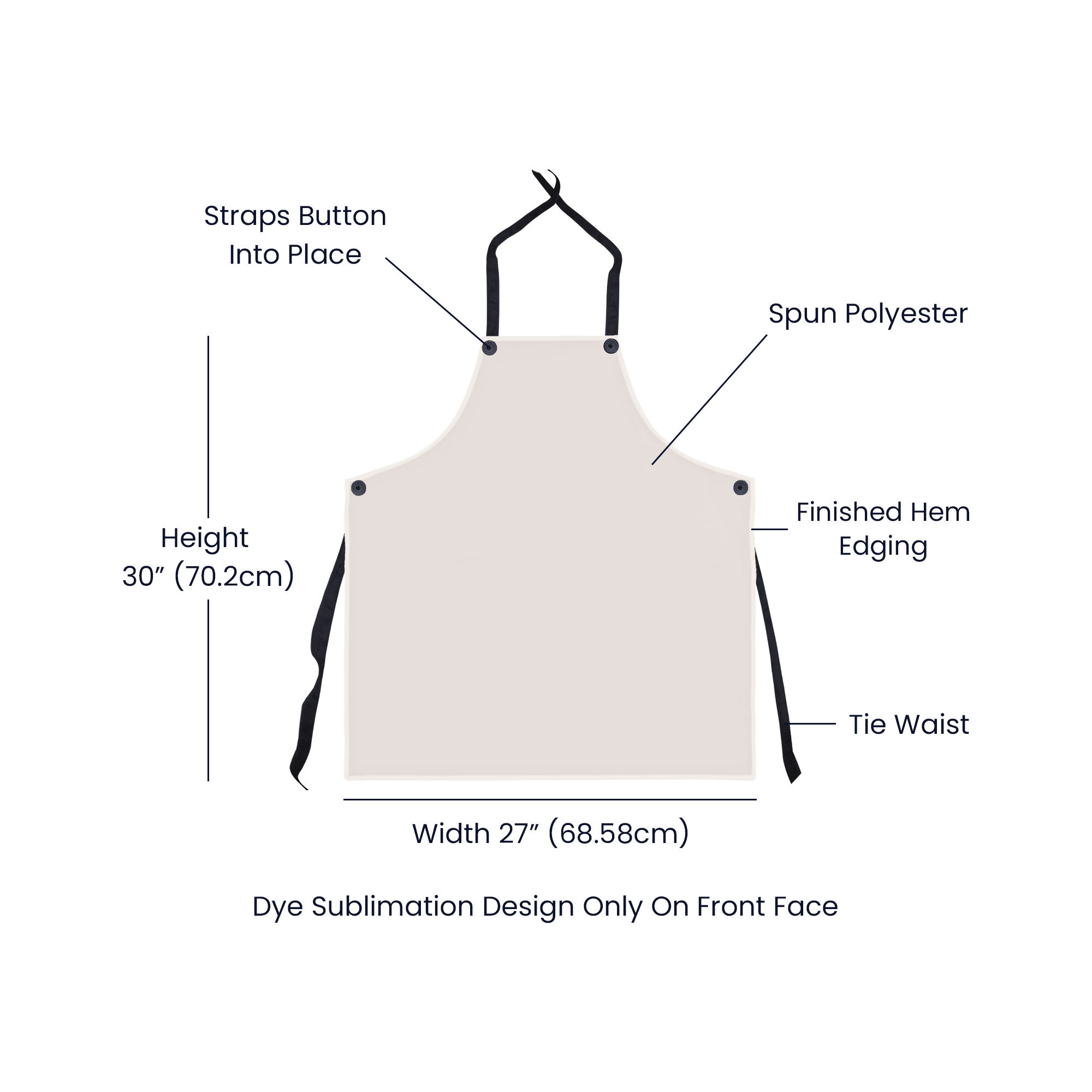 Merry Christmas Arabasque Tile Custom Apron