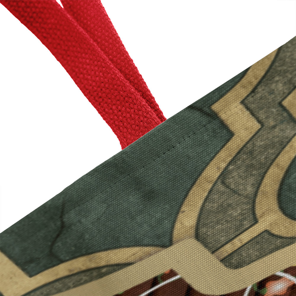 Merry Christmas Arabasque Tile Classic Tote Bag