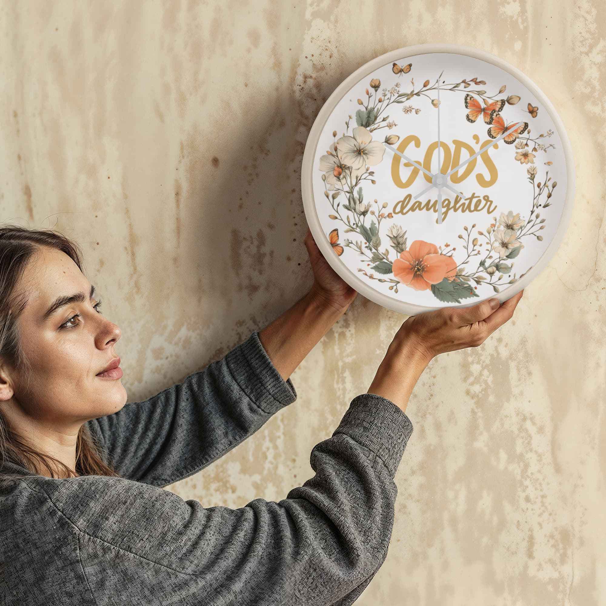 God's Daughter Floral Wood Frame 10