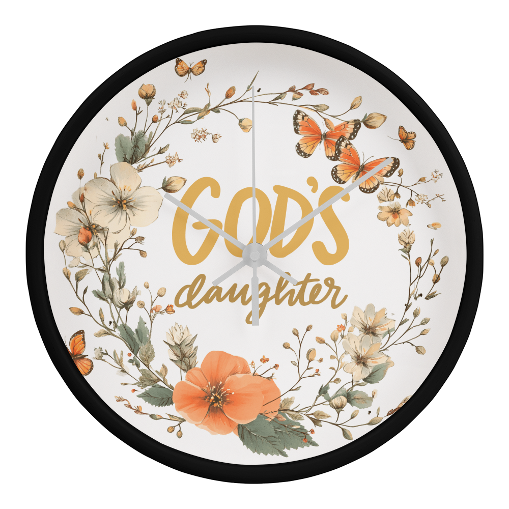God's Daughter Floral Wood Frame 10
