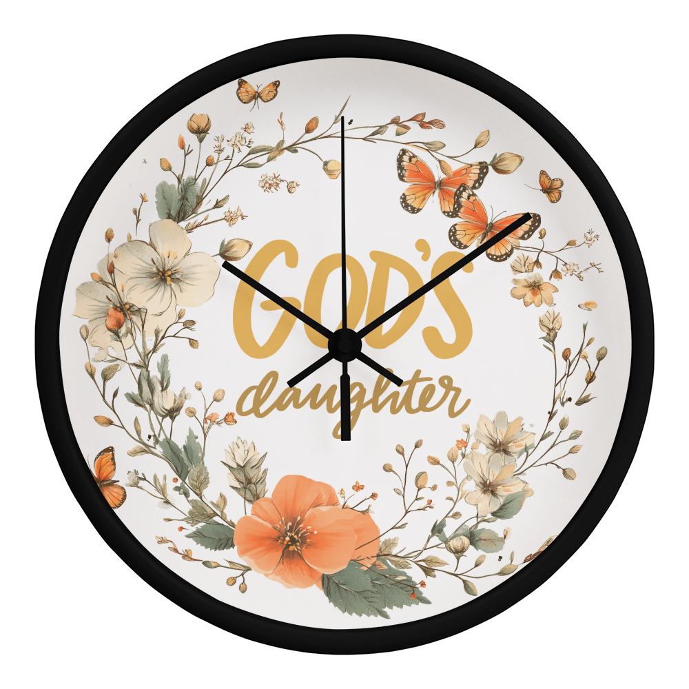 God's Daughter Floral Wood Frame 10