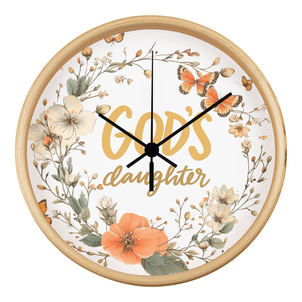 God's Daughter Floral Wood Frame 10