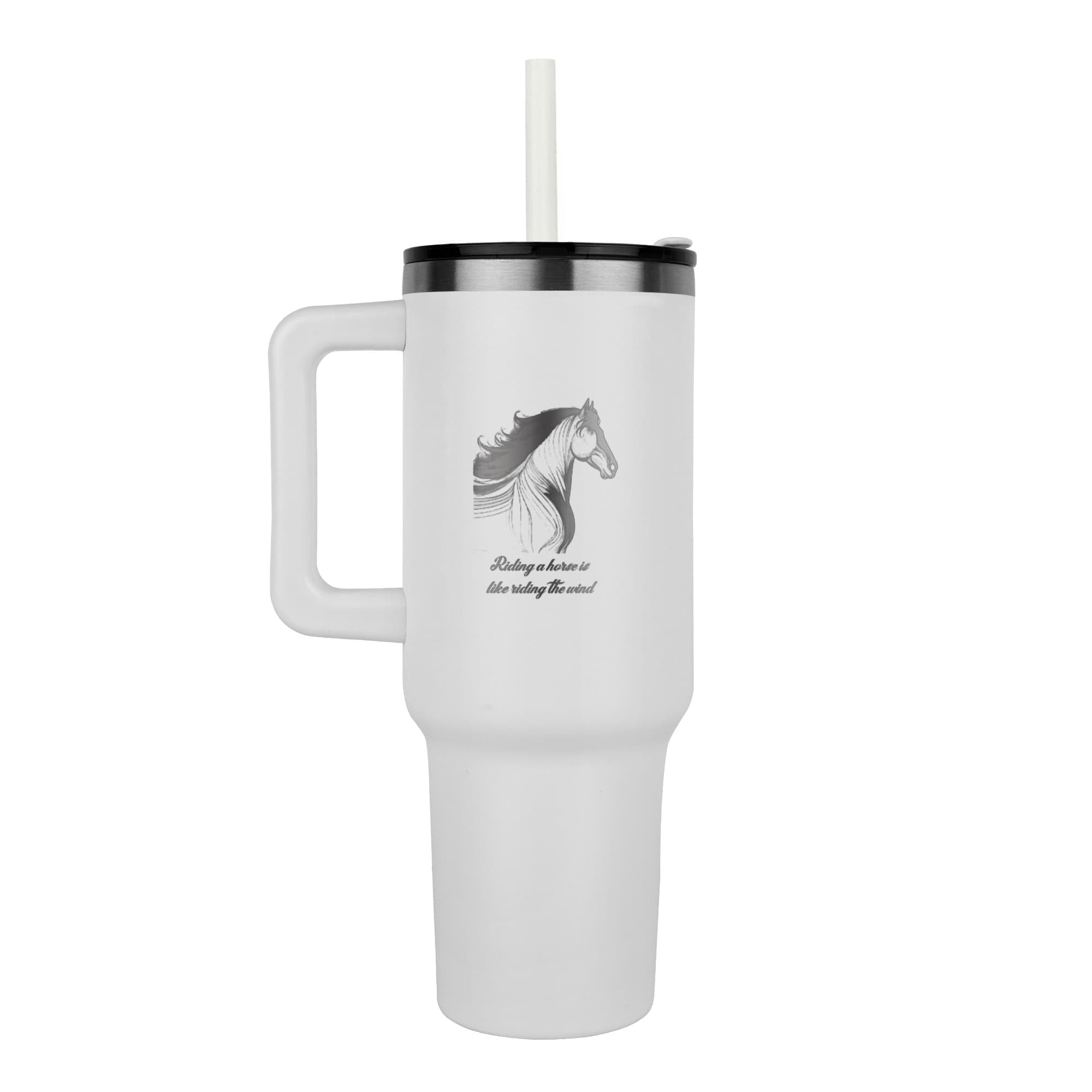 Riding a Horse is Like Riding the Wind Pinnacle 40oz Engraved Tumbler