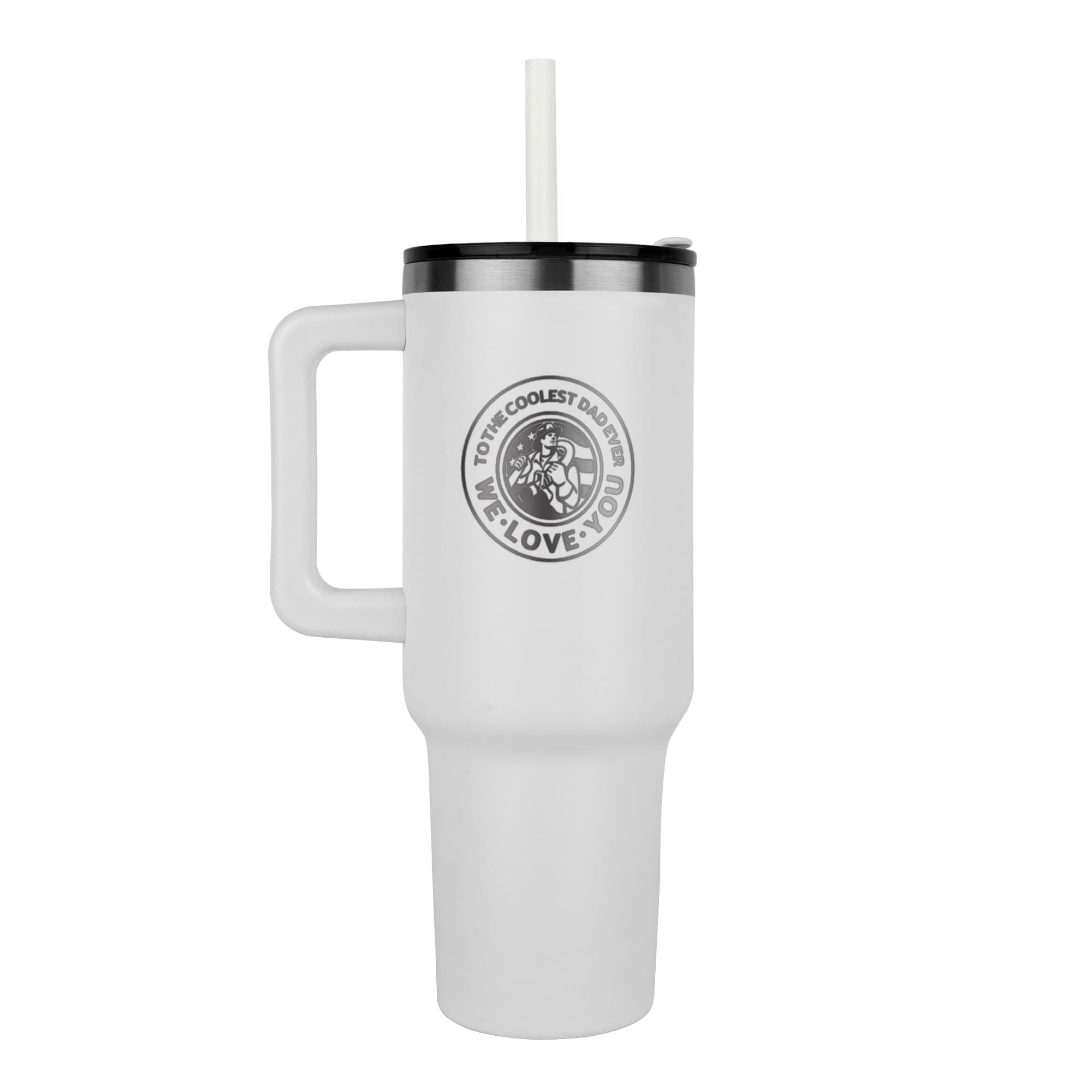 To the Coolest Dad Firefighter Pinnacle 40 oz Tumbler