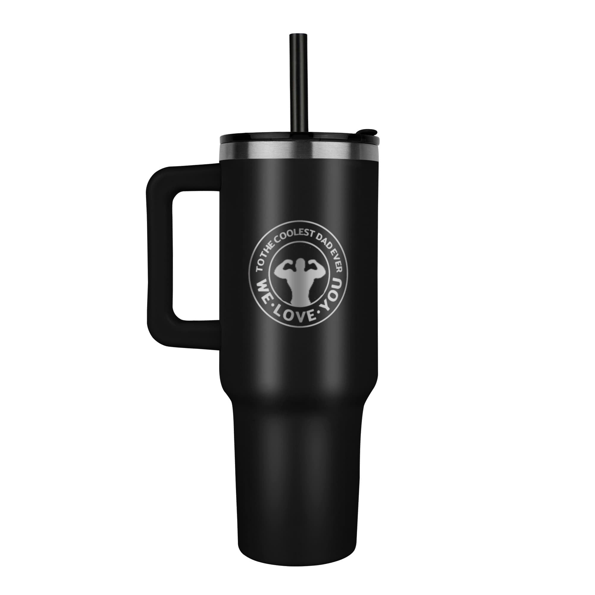 To the Coolest Dad Muscle Man Pinnacle 40 oz Tumbler