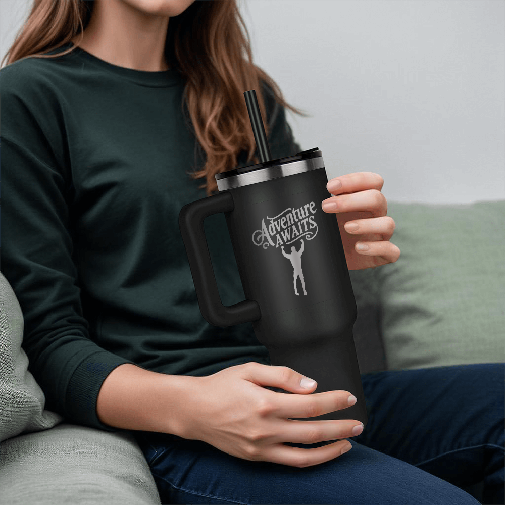 Adventure Awaits Pinnacle Engraved 40 oz Tumbler