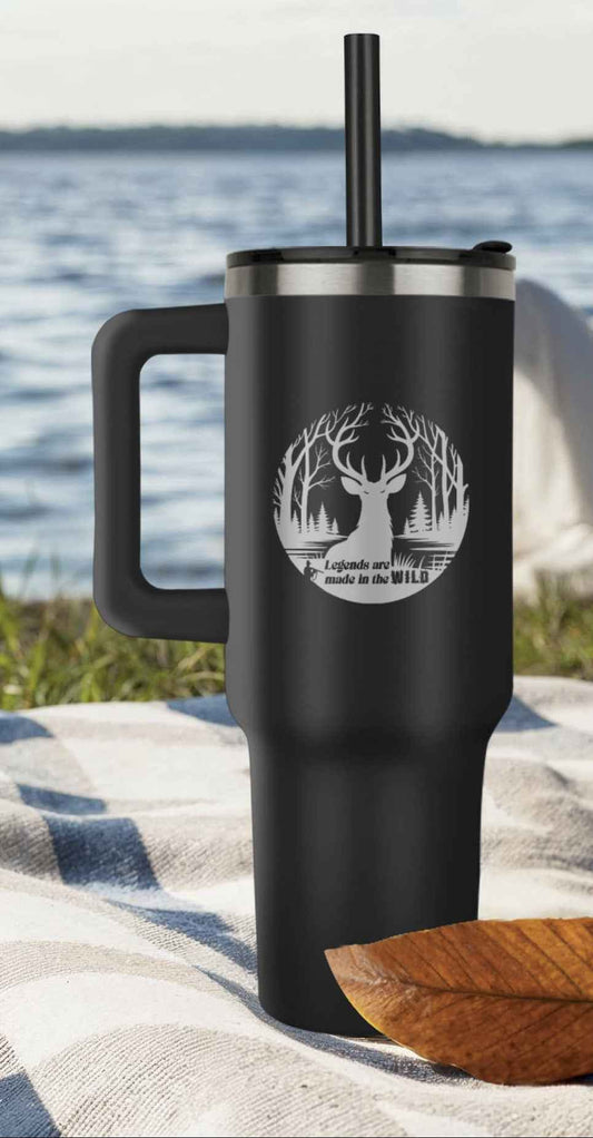 Legends are Made in the Wild Deer Hunter Pinnacle 40oz Tumbler