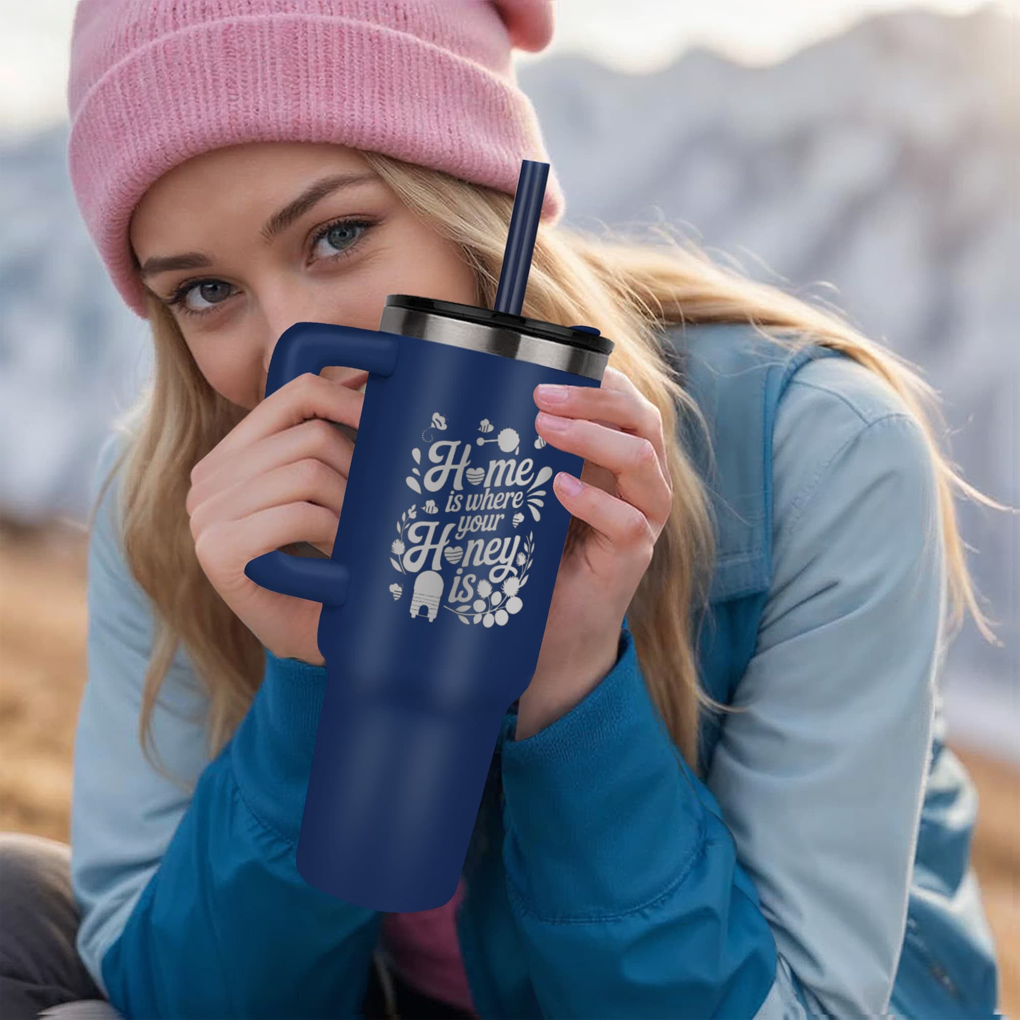 Home is Where Your Honey Is Pinnacle 40 oz Tumbler