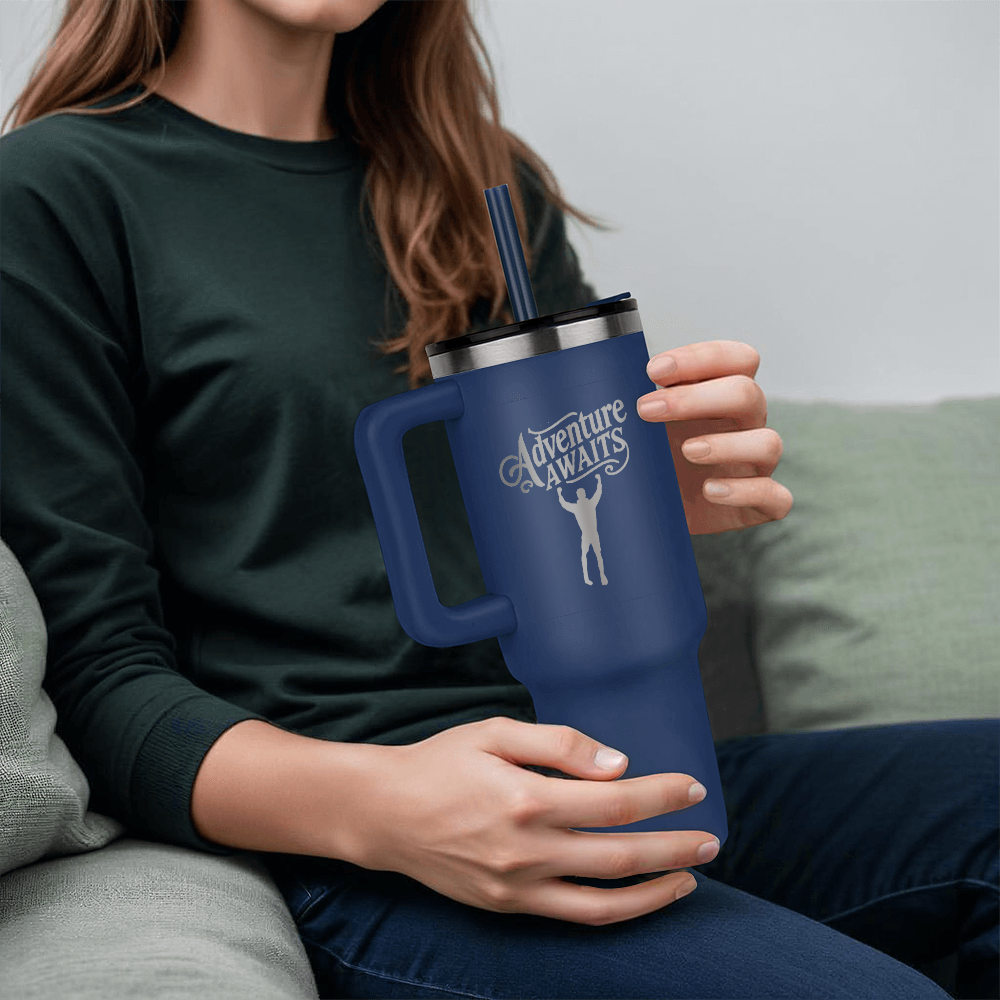 Adventure Awaits Pinnacle Engraved 40 oz Tumbler