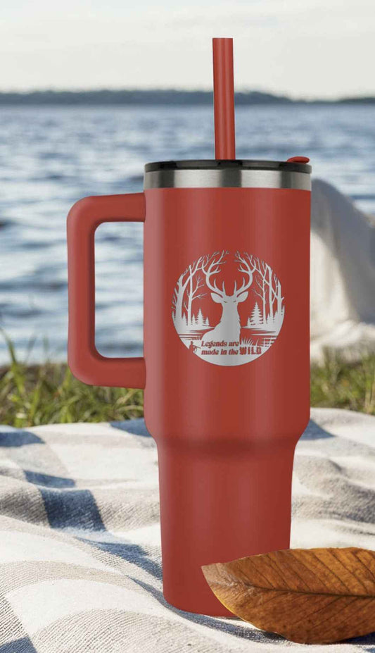 Legends are Made in the Wild Deer Hunter Pinnacle 40oz Tumbler