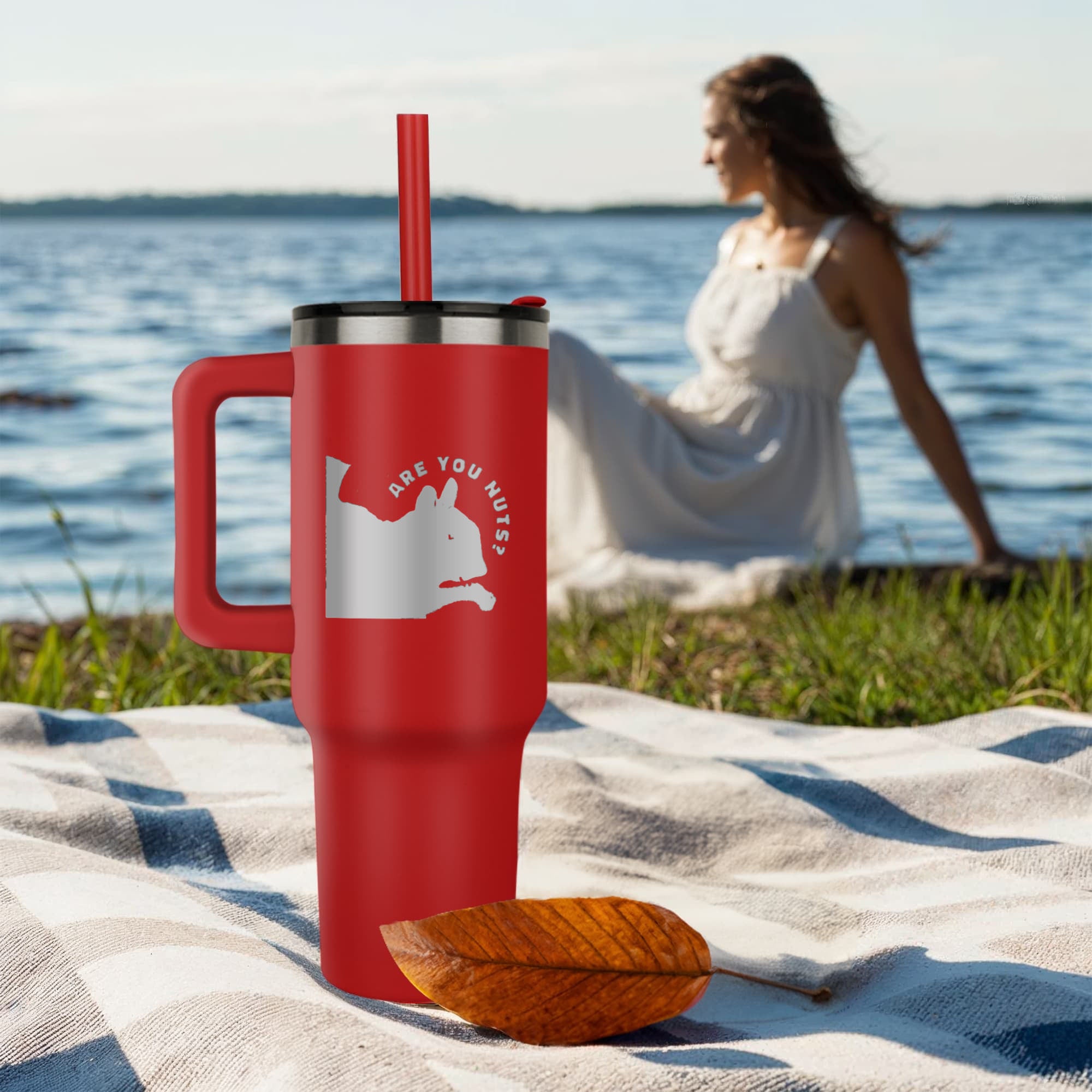 Are You Nuts? Funny Squirrel Pinnacle 40 oz Engraved Tumbler