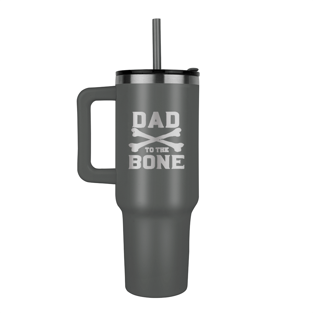 Dad to the Bone Engraved Pinnacle 40 oz Tumbler