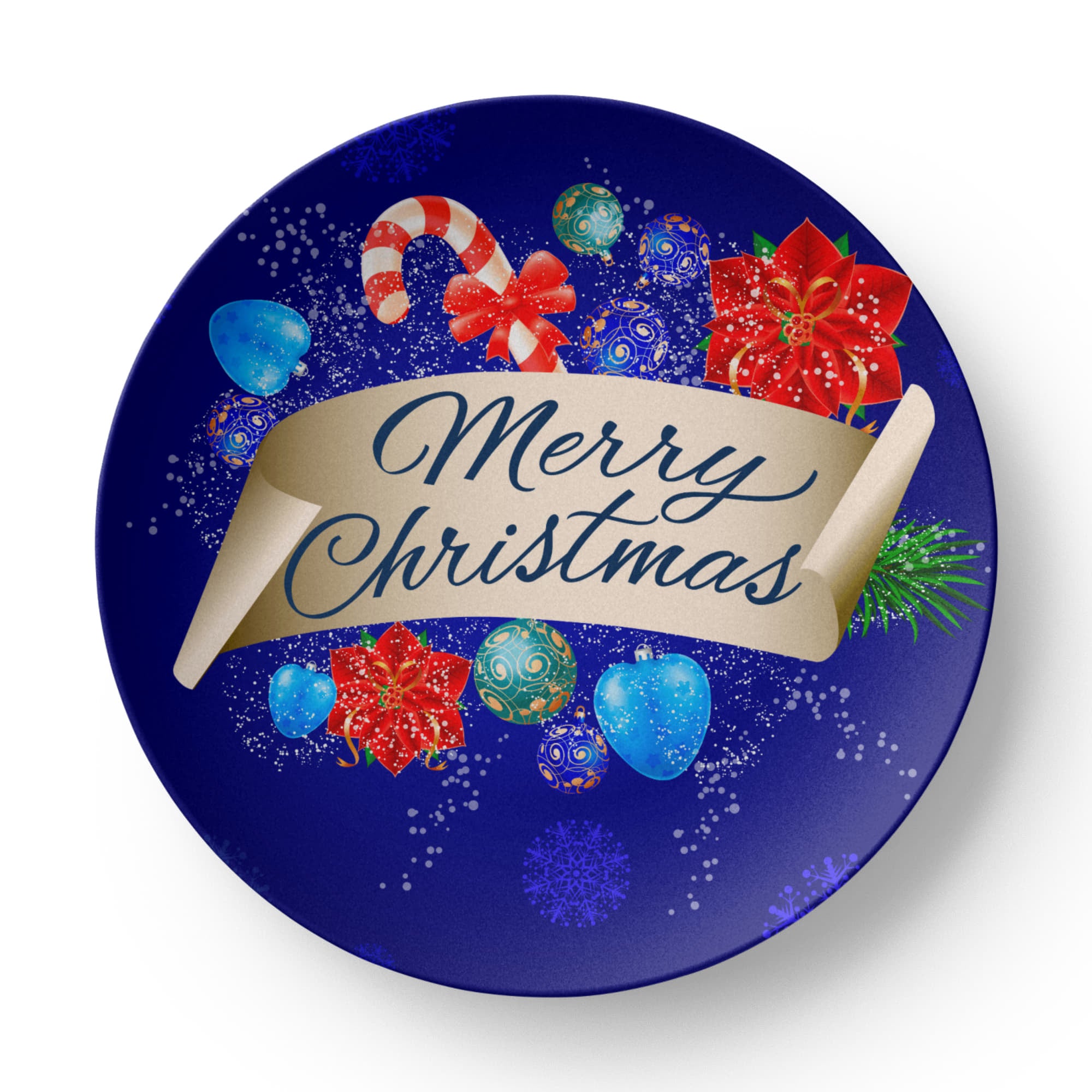 Blue Merry Christmas 10