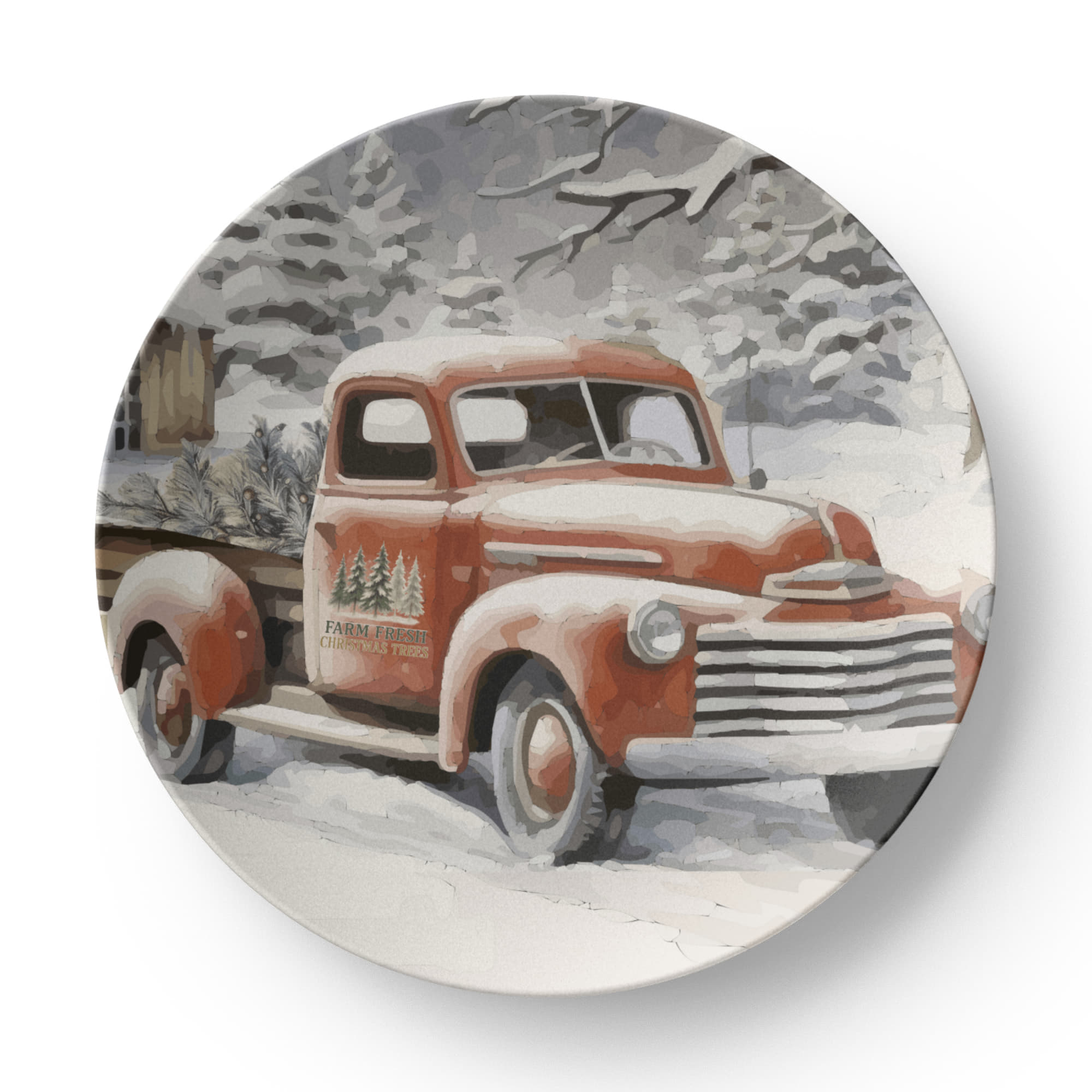 Farm Fresh Christmas Trees Vintage Truck 10