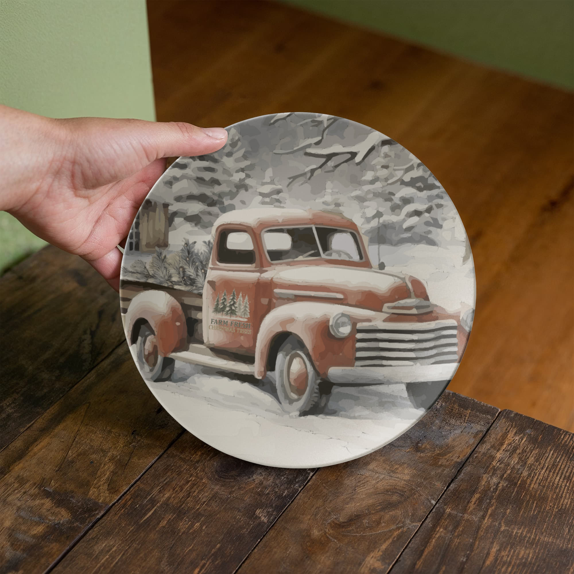 Farm Fresh Christmas Trees Vintage Truck 10